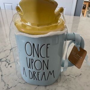 Rae Dunn Light Blue Mug with Bright Yellow Lid - Once Upon a Dream